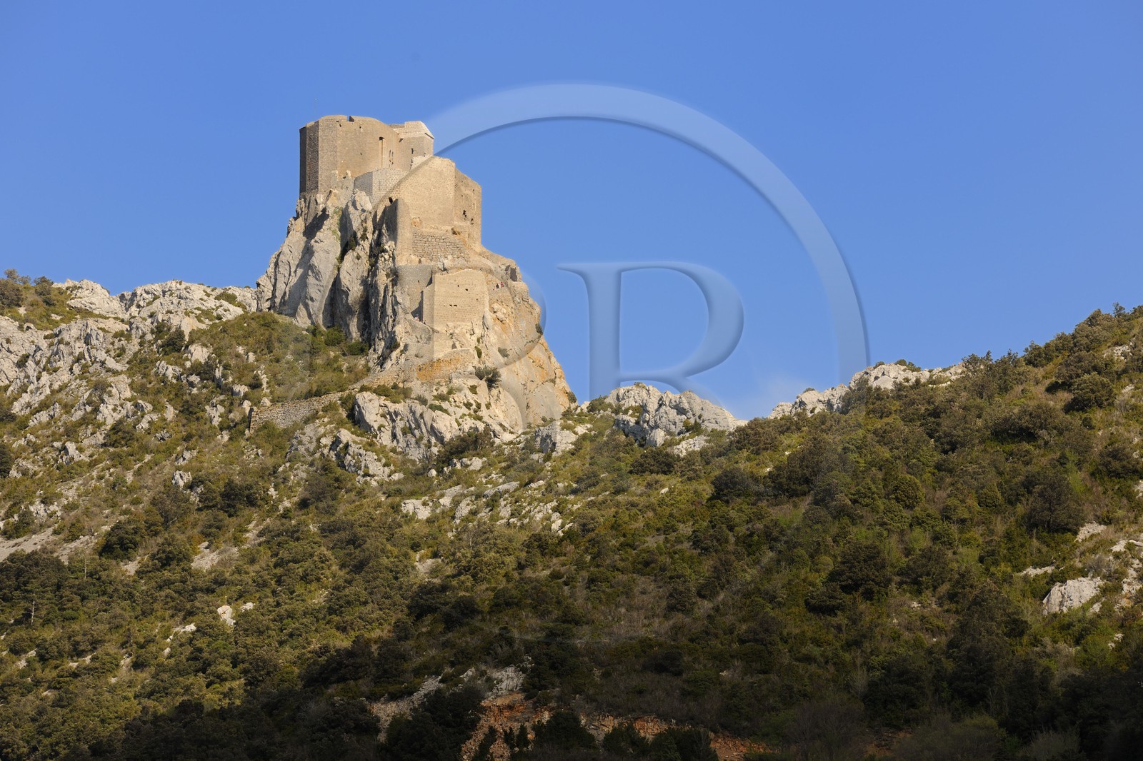 France, Aude (11), Pays Cathare, le château de Quéribus
