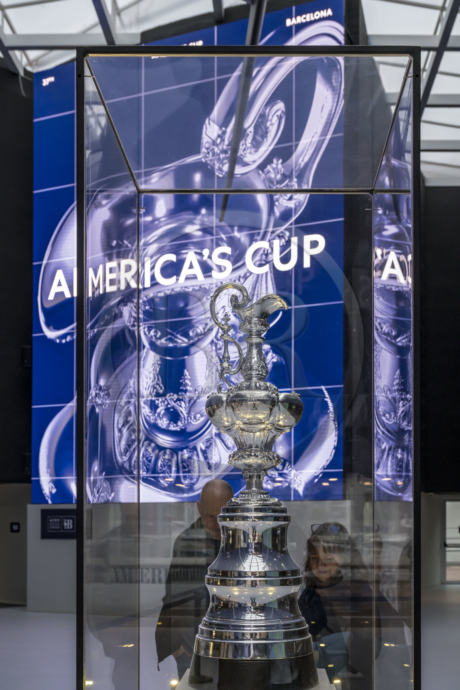 Espagne, Catalogne, Barcelone, Port Vell, America's Cup Experience, centre officiel de promotion de la 37e America's Cup Barcelona 2024