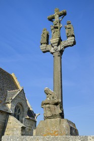 France, Finistere, Penmarc'h, Notre Dame de la Joie, calvary of 1588
