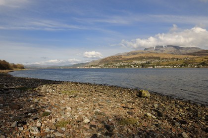 Royaume-Uni, Ecosse, région des Highlands, Fort William au pied du Ben Nevis au bord du Loch Linnhe