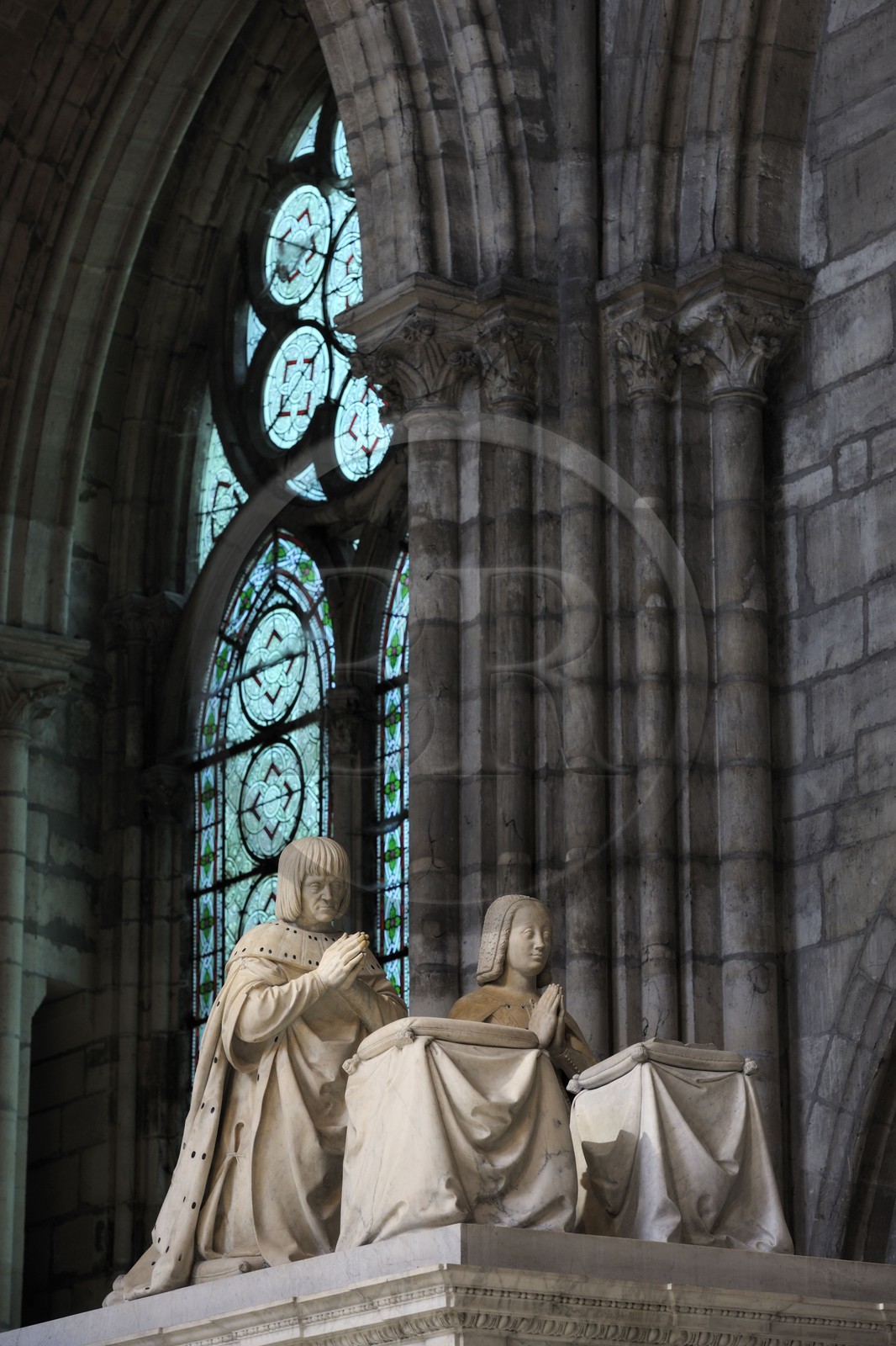 France, Seine-Saint-Denis (93), Saint-Denis, la basilique de Saint-Denis, le mausolée de Louis XII et Anne de Bretagne