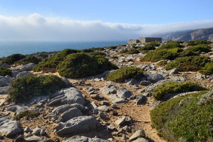 Portugal, région de Lisbonne, Cascais, fort de Abano au nord de la plage de Guincho sur la côte d'Estoril