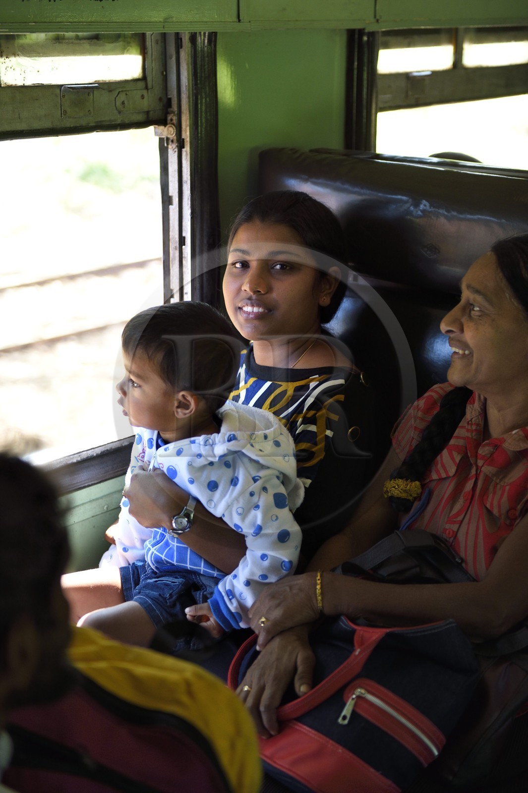Sri Lanka, Province d'Uva, trajet en train dans la région montagneuse de la culture du thé entre Badulla et Ella