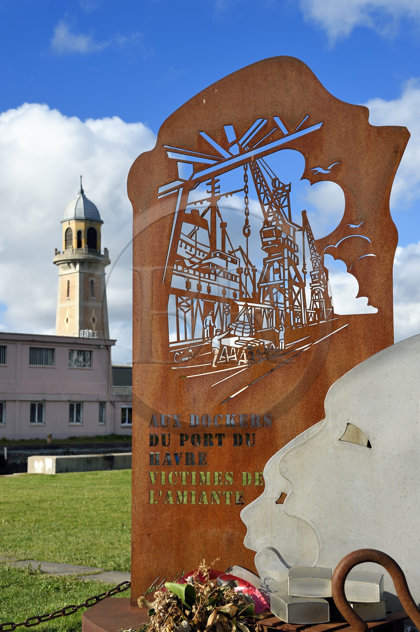 France, Seine-Maritime (76), Le Havre, quartier de l'Eure, la cloche des dockers (1911) rythmait la journée de travail