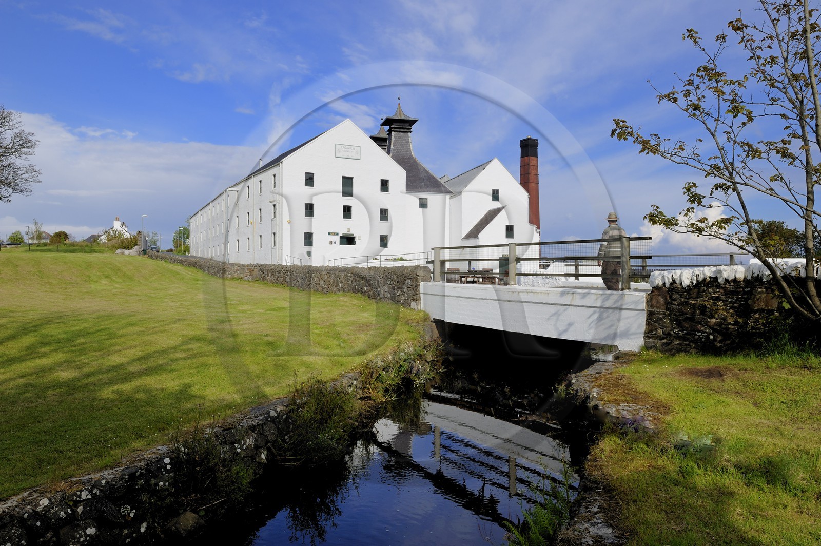 Royaume-Uni, Ecosse, Hébrides intérieures, Ile de Islay, Port Ellen, distillerie de whisky Lagavulin