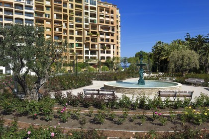 Principauté de Monaco, Fontvieille, la roseraie Princesse Grace