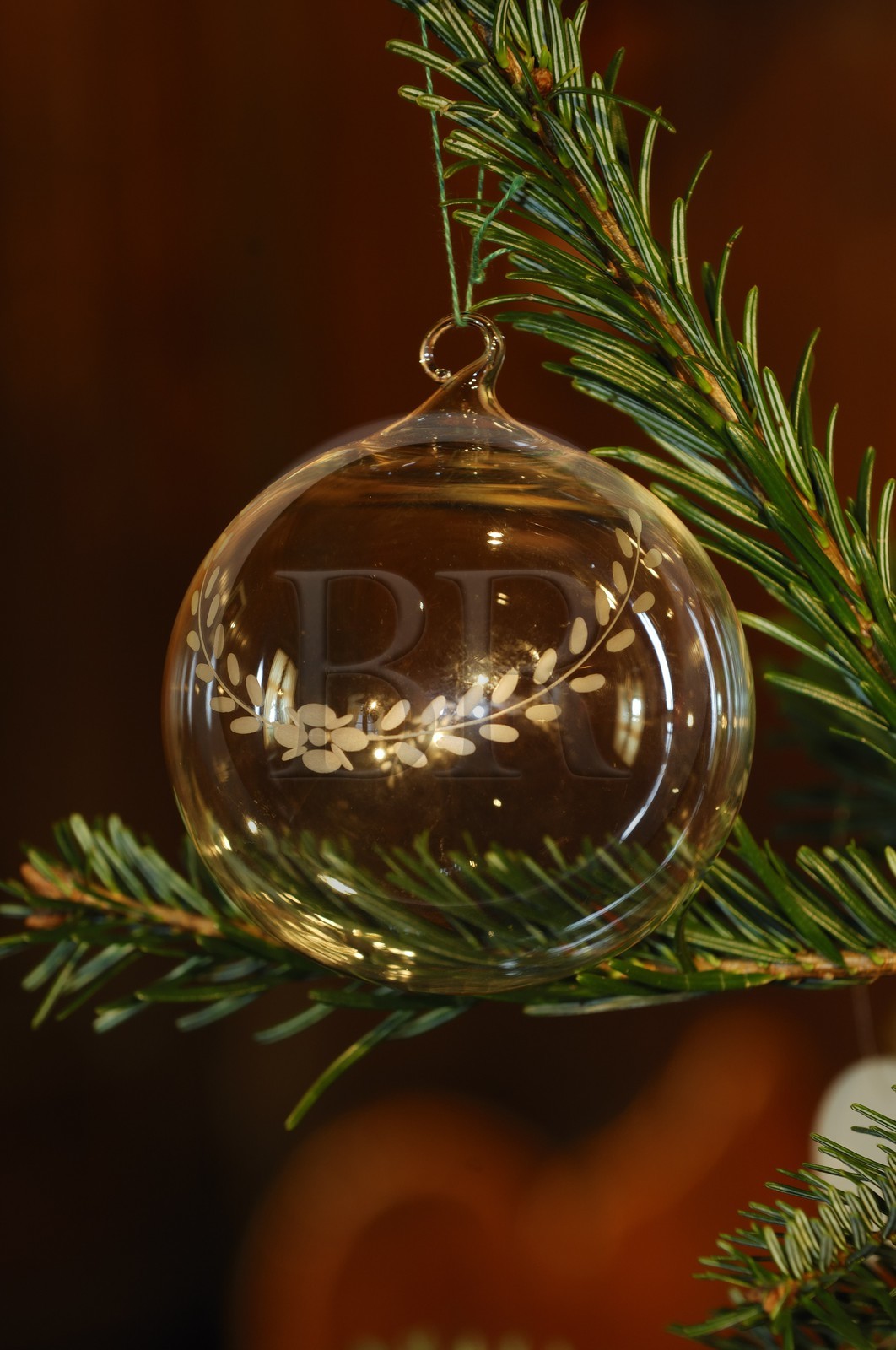 France, Bas Rhin (67,) Strasbourg, musée alsacien, boulle en verre traditionnelle du sapin de Noel