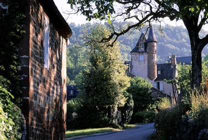 France, Correze, Collonges la Rouge village, labelled Les Plus Beaux Villages de France (The Most Beautiful Villages of France)