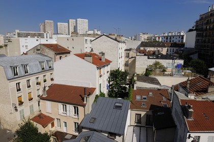France, Paris (75), quartier de la Butte-aux-Cailles vers la rue Alphand