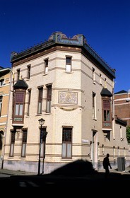 Belgique, Flandre, Anvers (Antwerpen), quartier Zurenborg, une des quatre maisons se faisant face dites des 4 Saisons