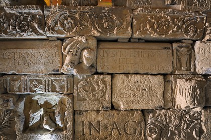 France, Aude, Narbonne, Lapidaire museum in Notre Dame de Lamourguier abandoned church