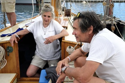 France, Var, Iles d'Hyeres, Parc National de Port Cros (National park of Port Cros), Porquerolles island, Edith and Marc Frilet who rehabilitate the Fort du Petit Langoustier dating from the 17th century as a model of sustainable development
