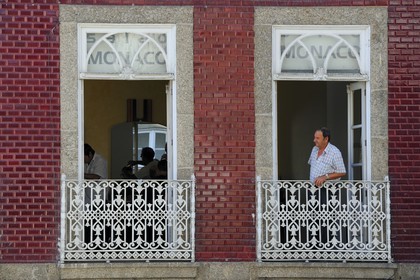 Portugal, Minho region, Guimaraes, town listed as World Heritage by UNESCO, hairdresser