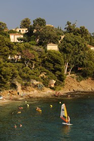 France, Var (83), côte des Maures, plage de Le Rayol-Canadel-sur-Mer