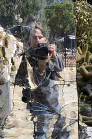 Principauté de Monaco, Monaco, le Jardin Exotique regroupant plusieurs milliers d'espèces de plantes succulentes