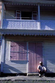 France, Ile de la Reunion (French overseas department), Cirque de Salazie, Hell Bourg village, labelled Les Plus Beaux Villages de France (The Most Beautiful Villages of France), typical Creole house in the village