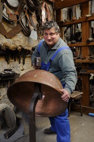 France, Manche, Villedieu les Poeles, Copper workshop, Jean Pierre Couget