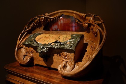 France, Meurthe-et-Moselle (54), Nancy, musée de l'Ecole de Nancy, Coffret à Souvenirs (1898) de Jacques Gruber