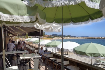 France, Var, Toulon, Mourillon beach, restaurant Il Parasole