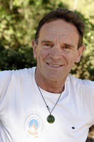 France, Bouches du Rhone, Marseille, National Park of the Calanques, Calanque En Vau (cove), Andre Bernard founder of the Cassis guide office