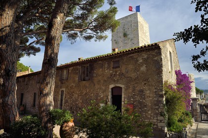 France, Alpes-Maritimes, Cannes, the old town in Le Suquet district, Suquet Tower in the museum of Castre installed in the remains of the medieval castle of the monks of Lérins