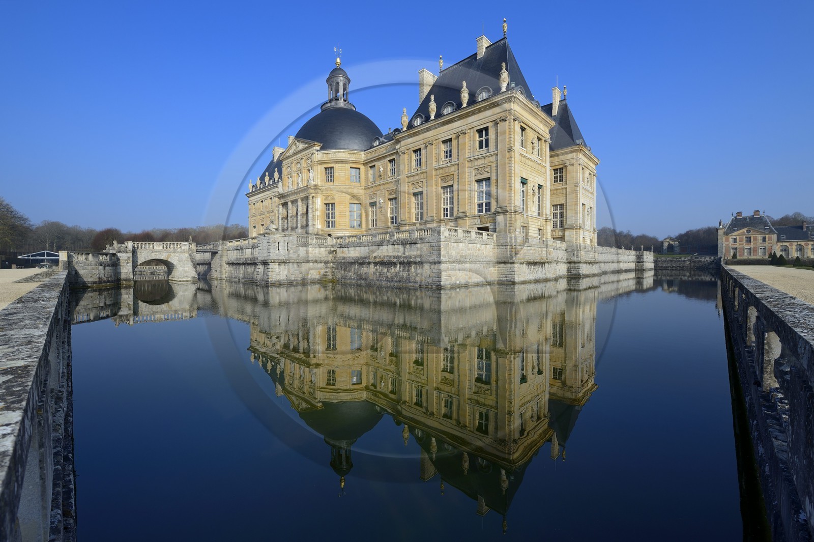 France, Seine-et-Marne (77), Maincy, le château de Vaux-le-Vicomte, la façade sud