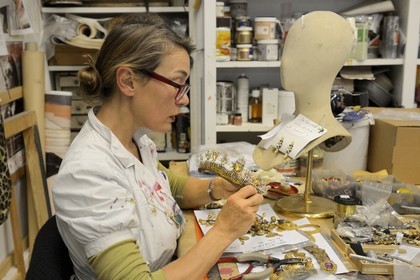 France, Paris (75), Opéra Garnier, les ateliers du costume, l'atelier décoration costume
