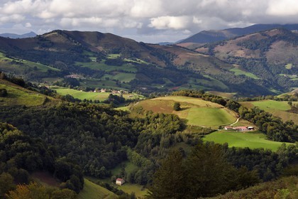 France, Pyrenees Atlantiques, Basque Country, Aldudes valley, Esnazu hamlet