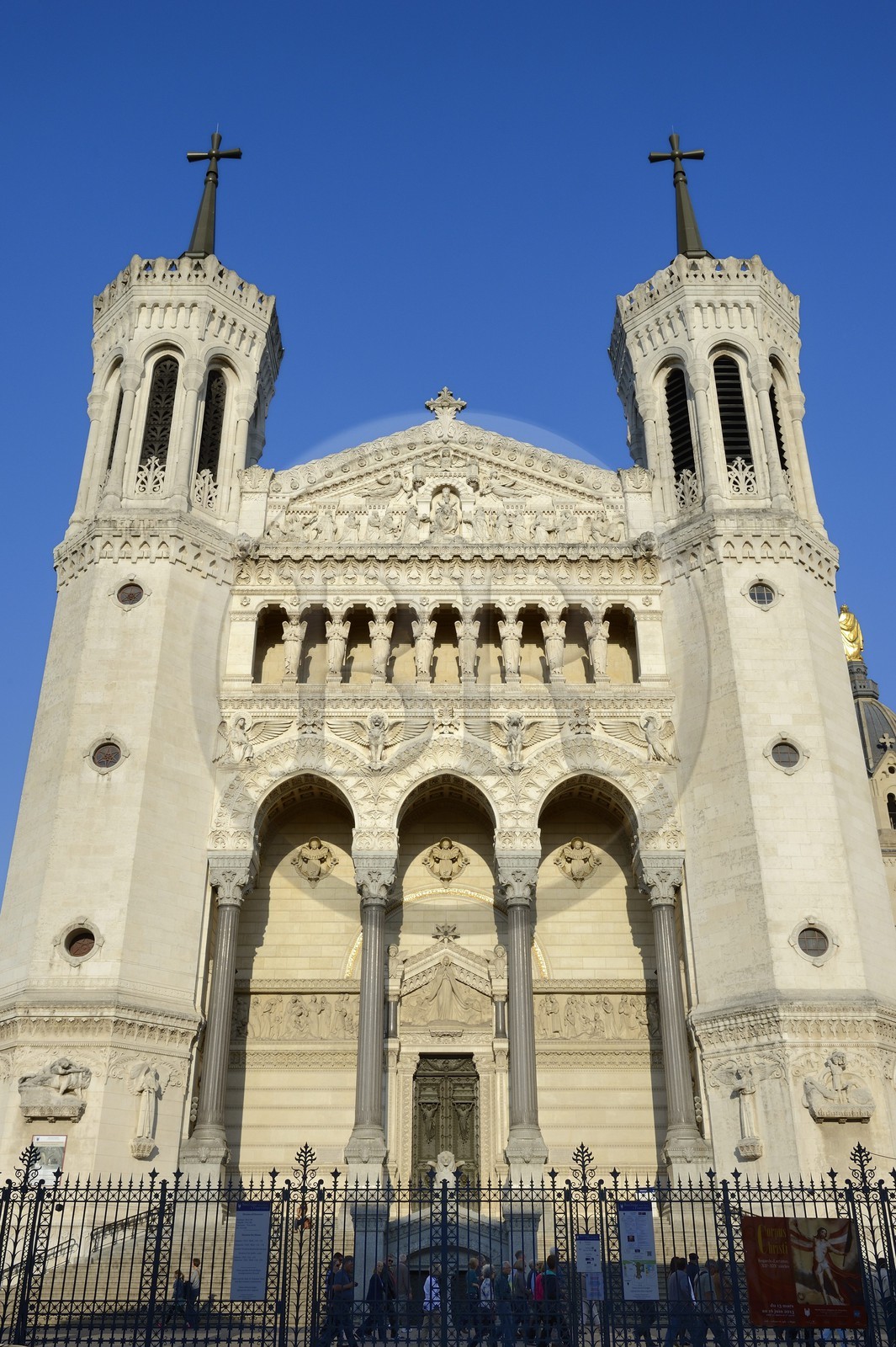 France, Rhône (69), Lyon, site historique classé Patrimoine Mondial de l'UNESCO, Basilique Notre Dame de Fourvière