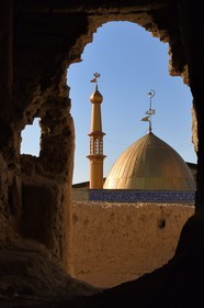 Iran, Province d'Ispahan, désert du Dasht-e Kavir, région de Khur et Biabanak, la mosquée de Bayazeh