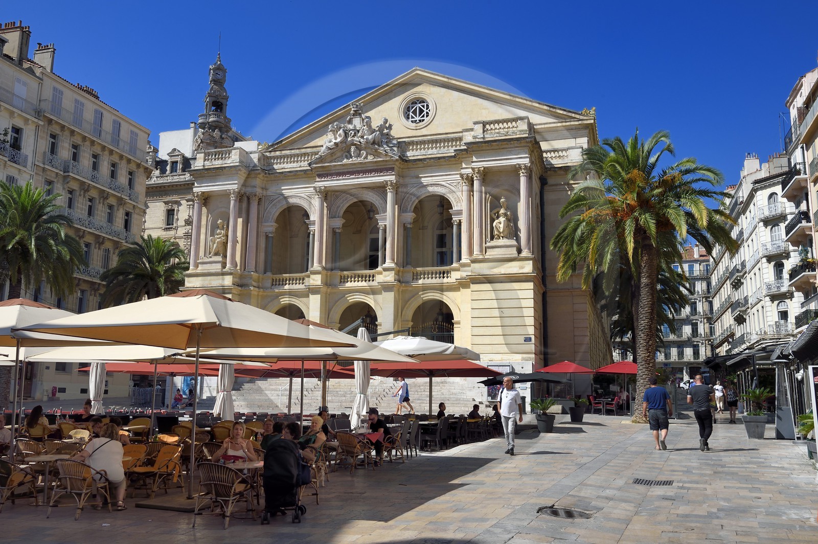 France, Var (83), Toulon, place Victor Hugo, opéra de Toulon, ancien Théâtre municipal