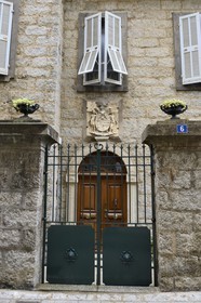 France, Corse du Sud, Sartene, house in the Valere de Peretti della Rocca street