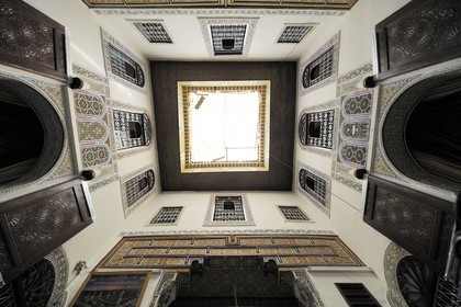 Morocco, Middle Atlas, Fez, Imperial City, Fez El Bali, medina listed as World Heritage by UNESCO, inside Lalla Fatéma's family riad which is a Bed and Breakfast