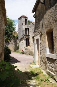 France, Côte d'Or (21), Flavigny-sur-Ozerain, tour de Guette du 15è s.