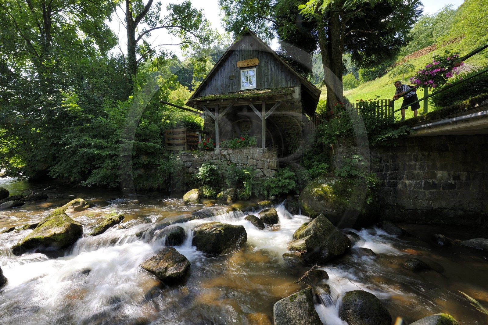 Allemagne, Forêt Noire, Schwartzwald, Bade-Würtemberg, région d'Ottenhöffen, le moulin Mühle am Rain