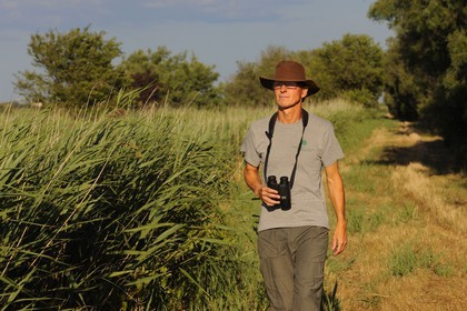 France, Hérault (34), région du Cap d'Agde, la Réserve Naturelle Nationale du Bagnas à l’ouest de l’étang de Thau, son directeur Renaud Dupuy de la Grandrive