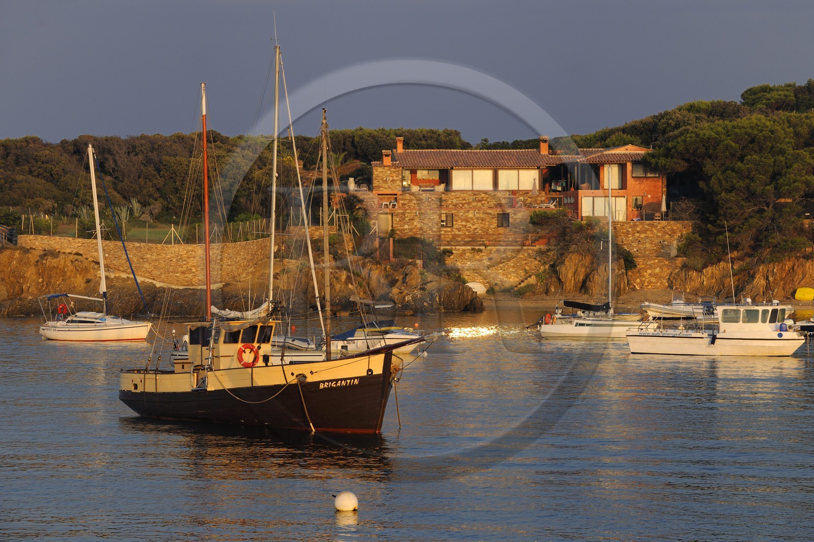 France, Var (83), presqu'île de Giens, le port de la Tour Fondue
