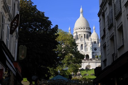 France, Paris (75), le Sacré Coeur sur la Butte Montmartre