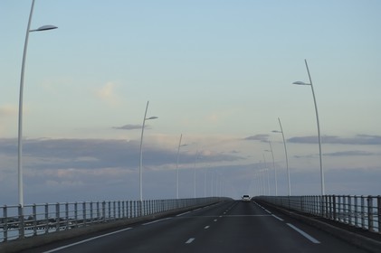 France, Charente-Maritime (17), Ile d'Oléron, le pont viaduc d'Oléron