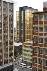 South Africa, Gauteng Province, Johannesburg, Braamfontein district buildings