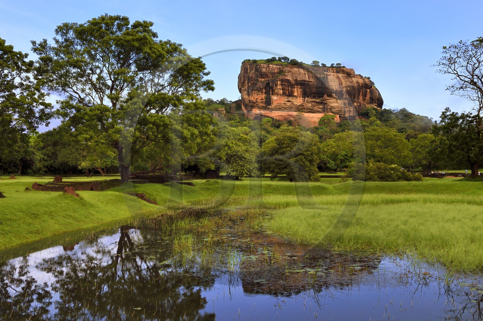 Sri Lanka, province centrale, district de Matale, Sigiriya, ville ancienne de Sigiriya classée patrimoine mondial de l'UNESCO, Rocher du Lion