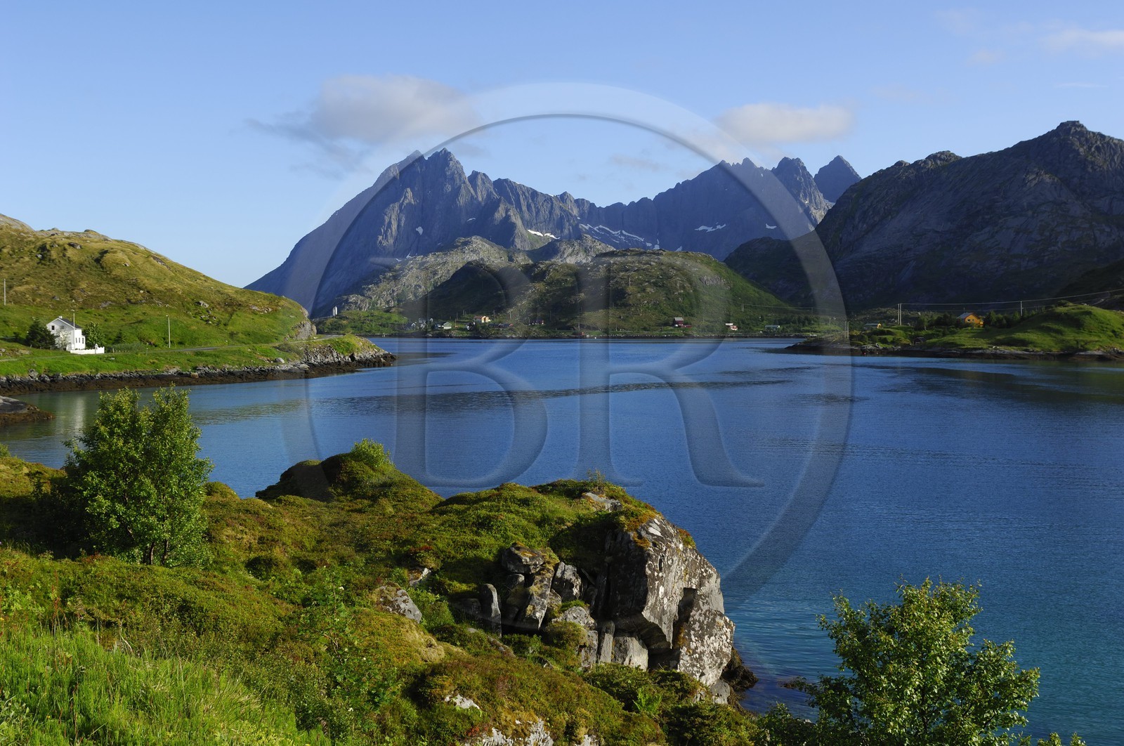 Norvège, Nordland, Iles Lofoten, Ile de Moskenes, le Selfjorden