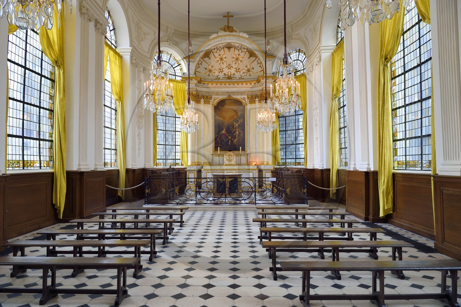 France, Seine-Maritime (76), Rouen, le palais archiépiscopal, musée Historial Jeanne d'Arc, la chapelle d'Aubigné