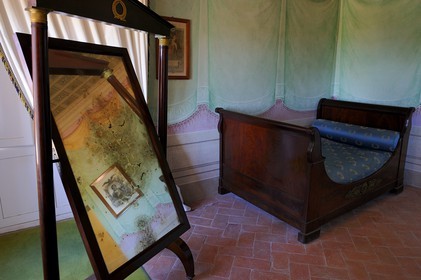 Italy, Tuscany, Elba Island, San Martino, the Villa Napoleonica bought by Napoleon 1st during his exile, the apartments of the villa of the Emperor