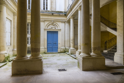 France, Herault, Montpellier, historic center called the Ecusson, Hotel de Griffy, 18th century private mansion