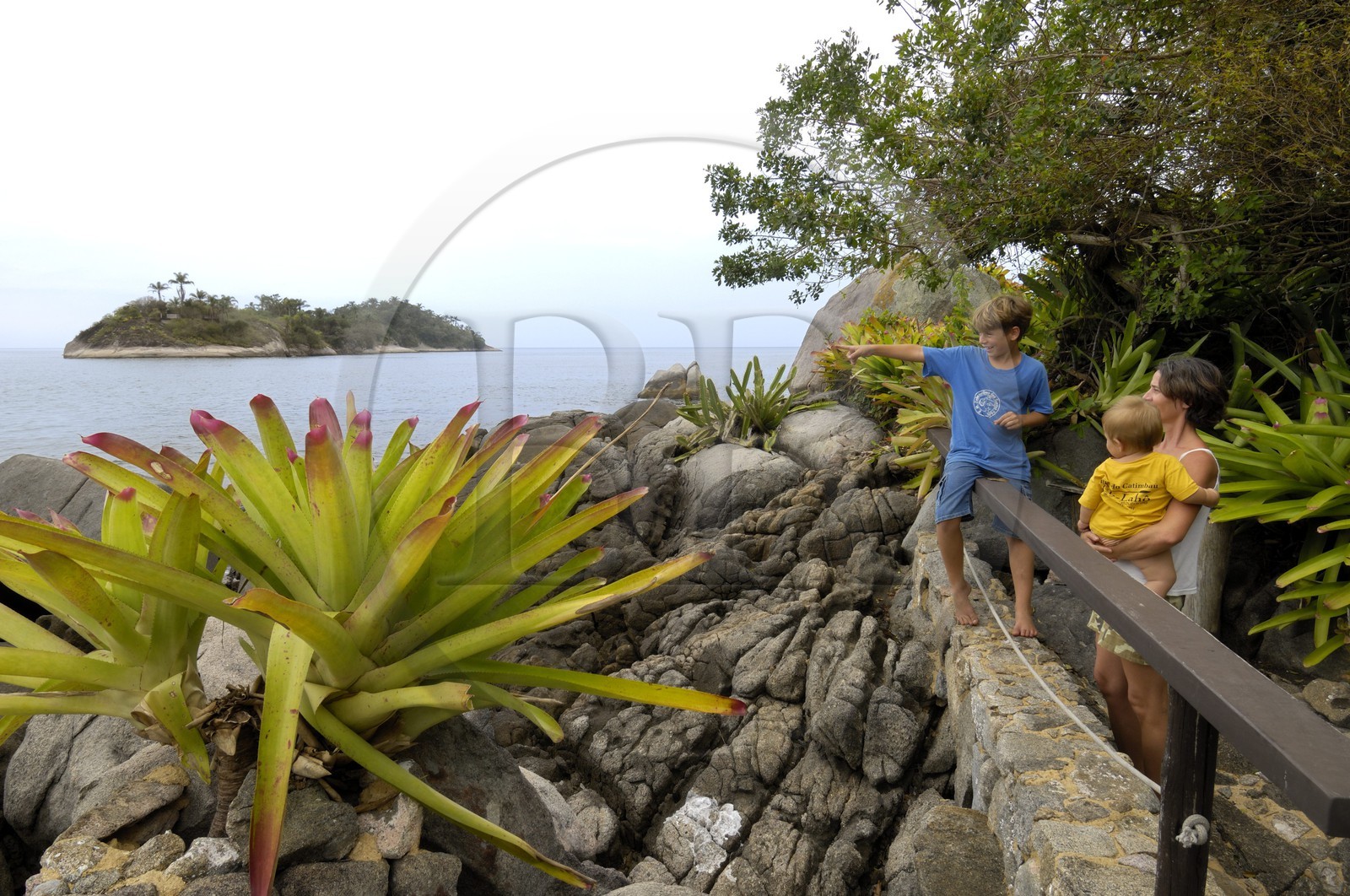 Brésil, Etat de Rio de Janeiro, Paraty, Ile Catimbau, la famille de Maria Irène Campers qui vit sur l'Ile Catimbau Brésil, Etat de Rio de Janeiro, Paraty, Ile Catimbau, la famille de Maria Irène Campers qui vit sur l'Ile Catimbau