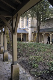 France, Yvelines, Chateau de Versailles, listed as World Heritage by UNESCO, Domaine de Marie Antoinette, the Petit Trianon, the chapel and the small enclosed garden