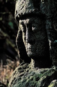 France, Ille et Vilaine, Rotheneuf, the sculpted Rocks from the father Foure between 1870 and 1900)