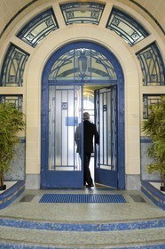France, Ille-et-Vilaine (35), Rennes, la piscine municipale et bains publics Saint-Georges (1923-1926) construite par l'architecte Emmanuel Le Ray et décorée par le mosaïste Isidore Odorico