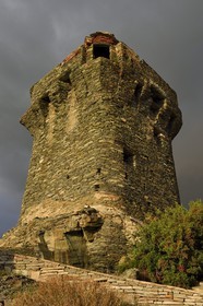 France, Haute-Corse (2B), Cap Corse, Nonza, la Tour paoline (Torra paolina)